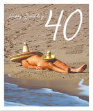 Keep your hat on - 40th birthday card