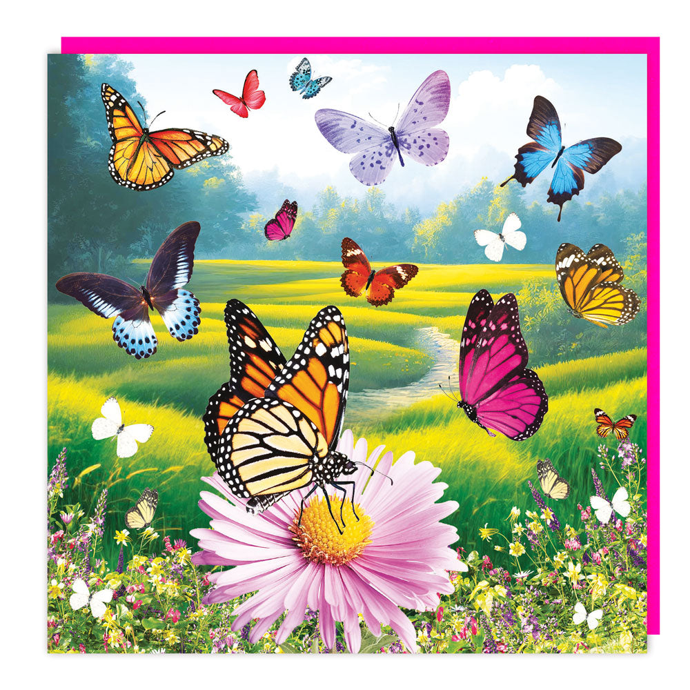 Butterflies lenticular card