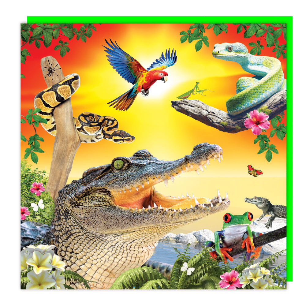 Reptiles & Friends lenticular card