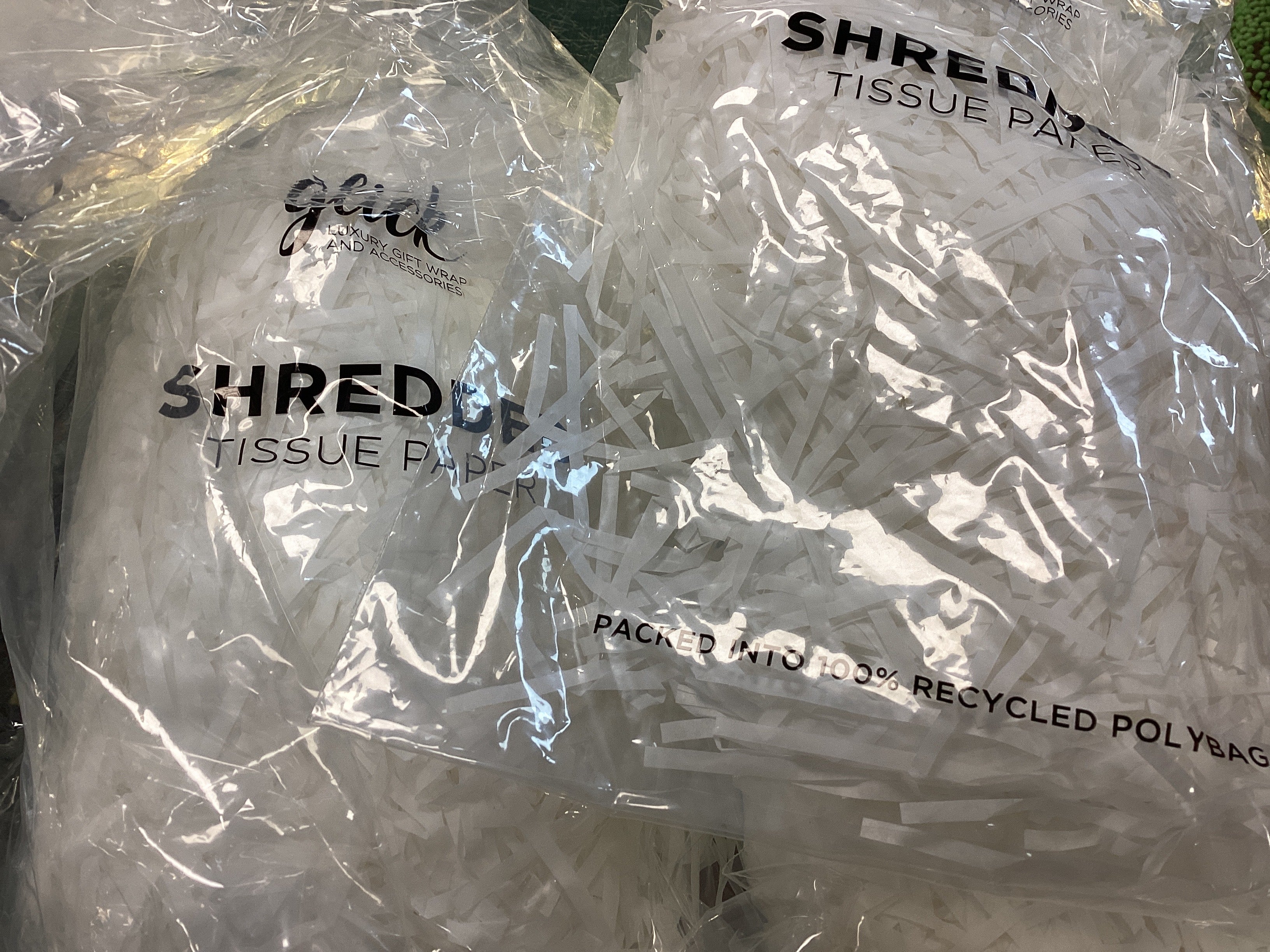 White shredded Tissue Paper