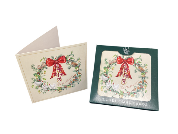 'Tis the season - Box of 12 Christmas cards