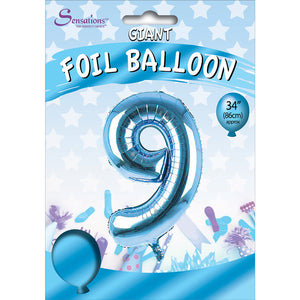 9 - 30"  Blue  helium balloon