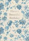 Blue florals - Cath Kidston birthday card