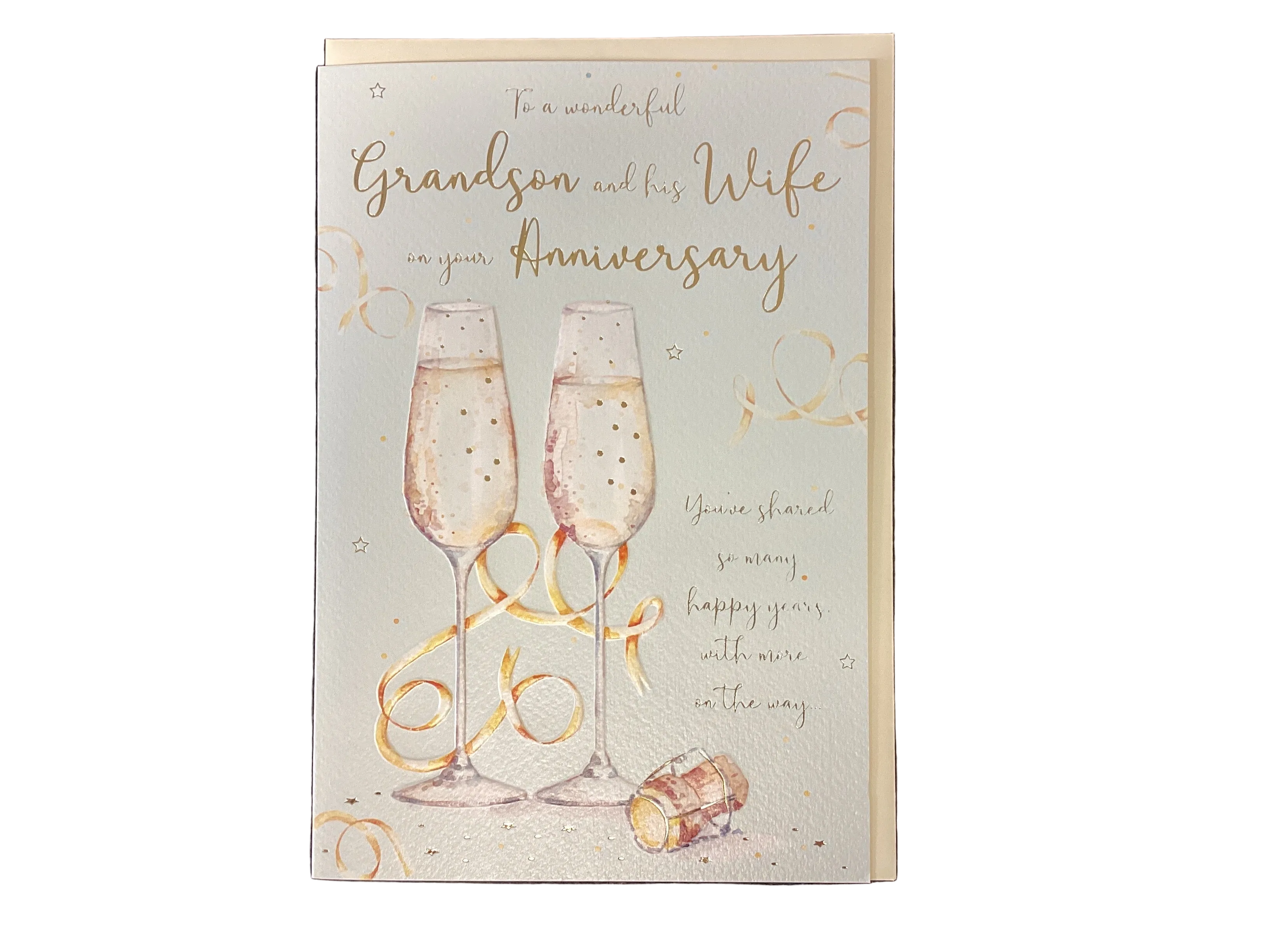 Grandson and his Wife on your Anniversary card