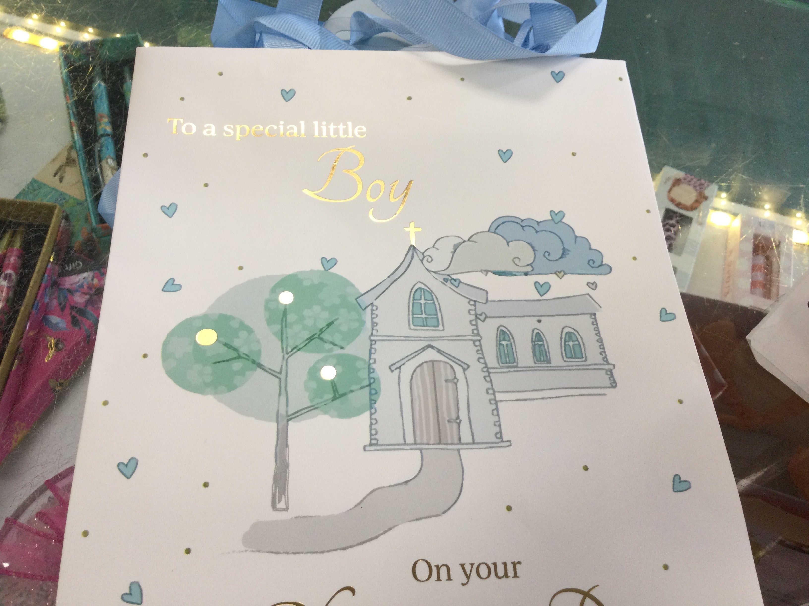 Boy Christening - Medium - Gift Bag
