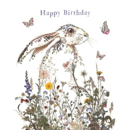 Wildflower Hare - Helen Ahpornsiri Birthday Card