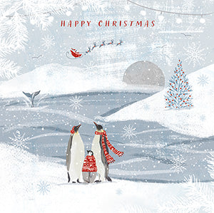 Penguins in woollies - Pack of 8 Charity Christmas cards