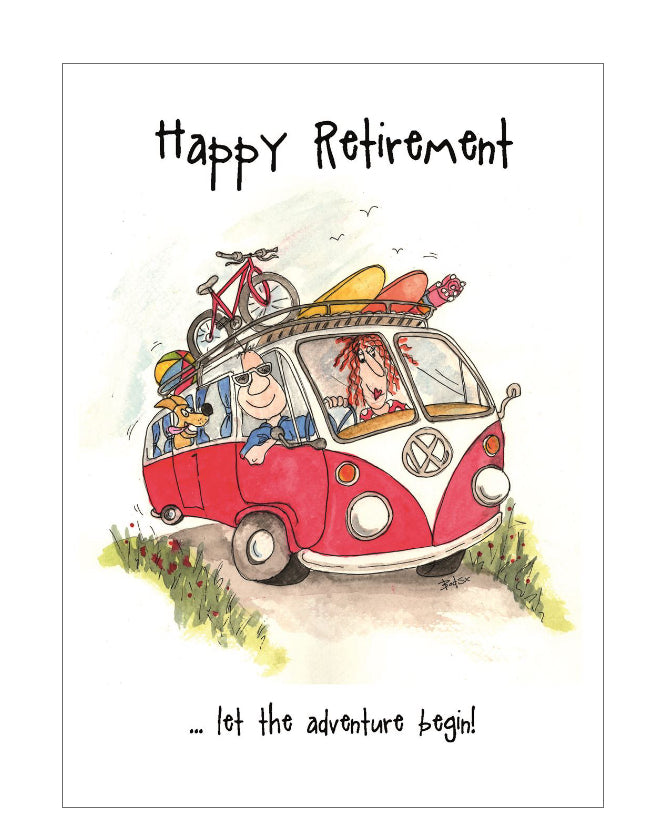 Retirement - Camilla and Rose funny greetings card