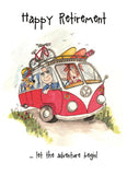 Retirement - Camilla and Rose funny greetings card