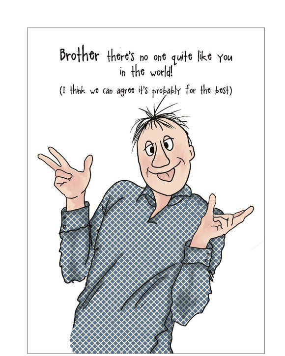 Brother - Camilla and Rose birthday card