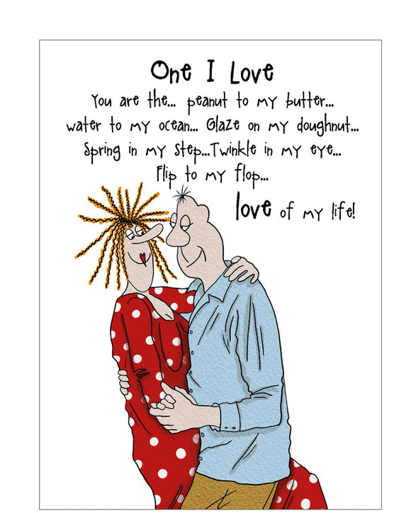 One I Love - Camilla and Rose funny romantic card