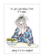 I'm just a girl... - Camilla and Rose funny greetings card