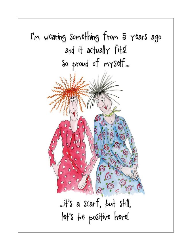 I'm so proud of myself - Camilla and Rose funny greetings card