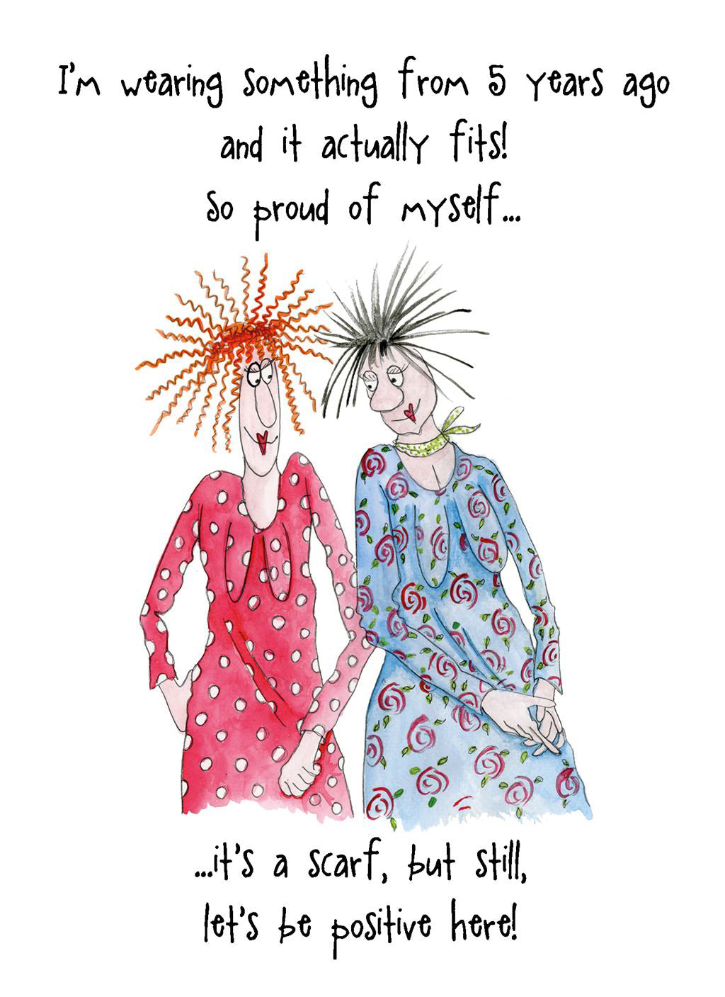 I'm so proud of myself - Camilla and Rose funny greetings card