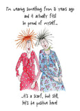 I'm so proud of myself - Camilla and Rose funny greetings card