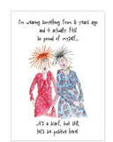 I'm so proud of myself - Camilla and Rose funny greetings card