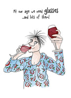We need Glasses... - Camilla and Rose funny greetings card