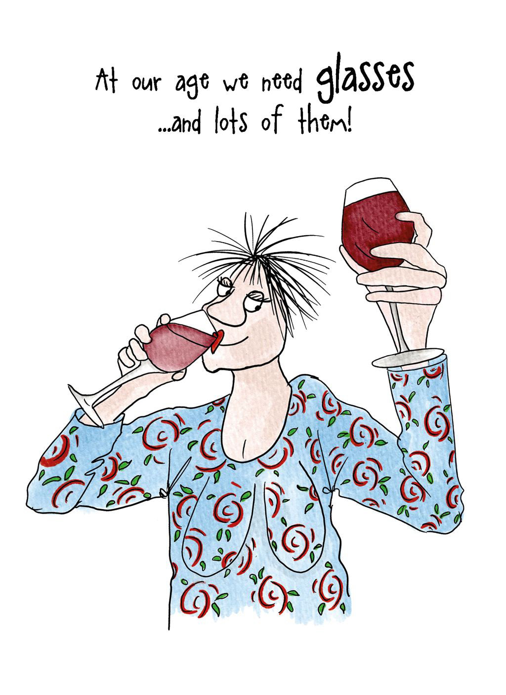 We need Glasses... - Camilla and Rose funny greetings card