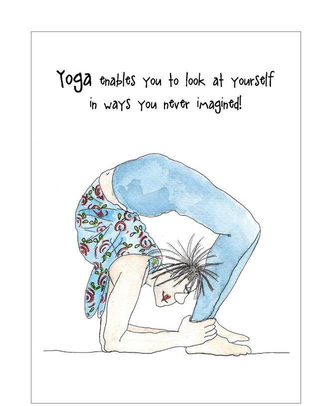 Yoga - Camilla and Rose funny blank card