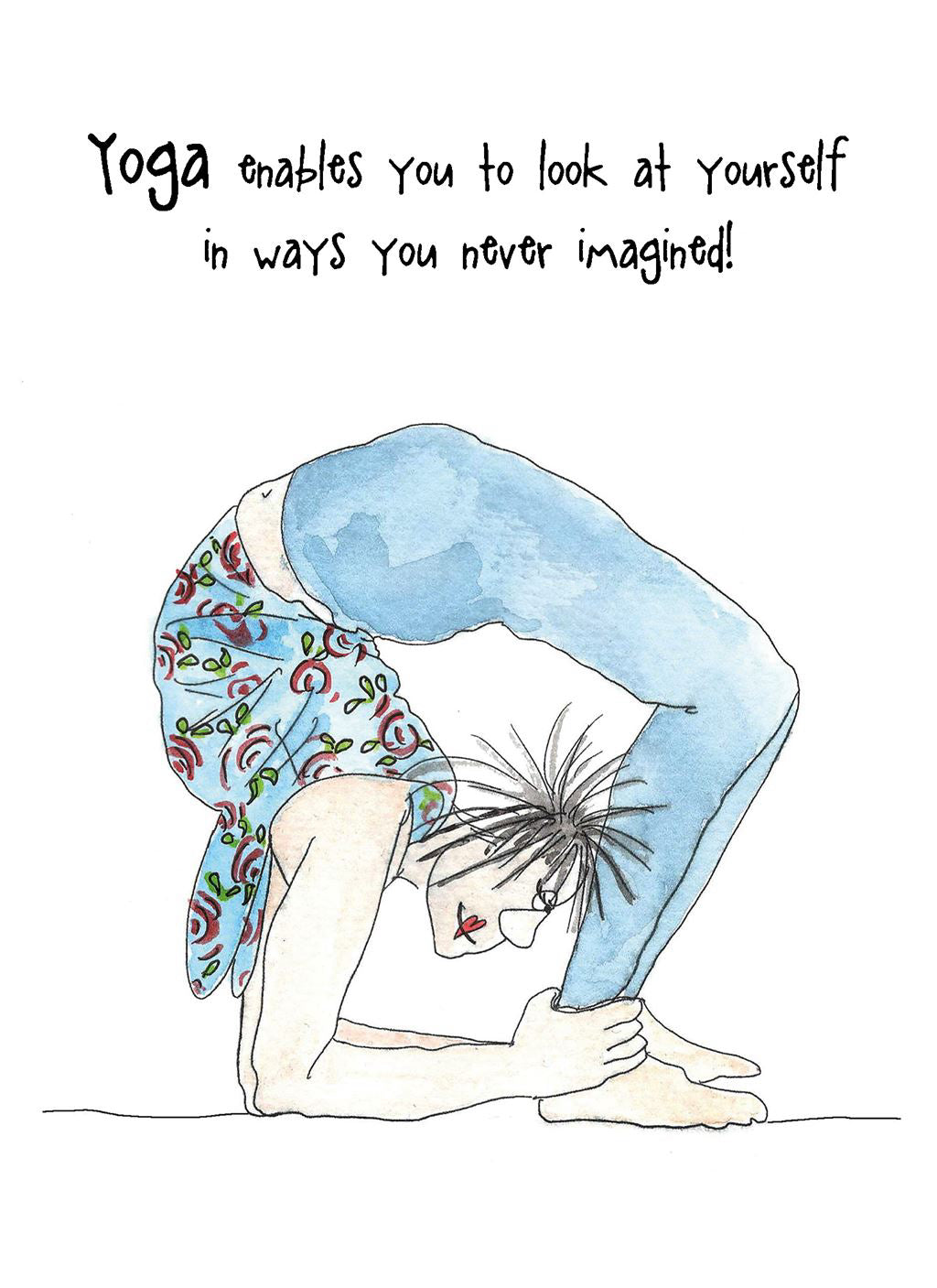 Yoga - Camilla and Rose funny blank card