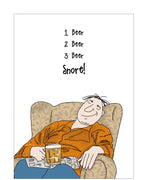 1 Beer, 2 Beer, 3 Beer, Snore - Camilla and Rose funny blank greetings card