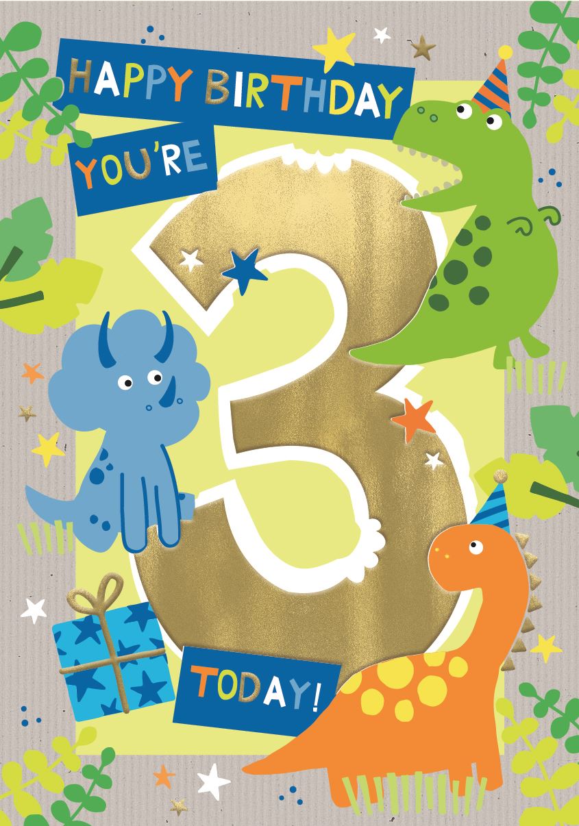 3rd Birthday card