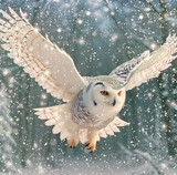 Owls - Box of 16 luxury Christmas cards