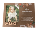 Ava - Personalised Kids  Picture Frame