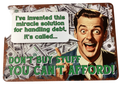 Debt handling - vintage metal sign