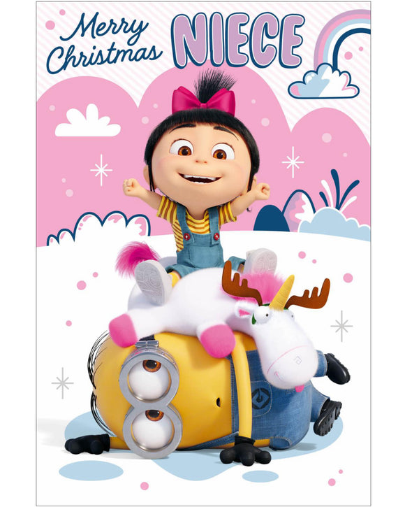 Niece Minions Christmas card