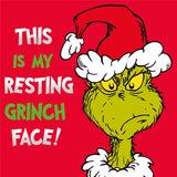 Resting Grinch Face - funny Christmas card