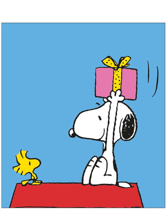 Snoopy and Woodstock from Peanuts - blank greeting card