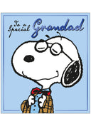 Grandad - Peanuts and Snoopy birthday card