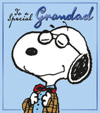 Grandad - Peanuts and Snoopy birthday card