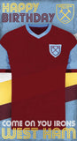 West Ham FC Birthday card