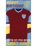 West Ham FC Birthday card