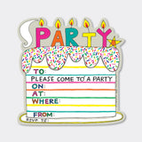 Cake and Candles Party Invitations – Pack of 8 Rachel Ellen Invites with Envelopes