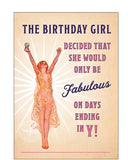 The Birthday Girl - Birthday card