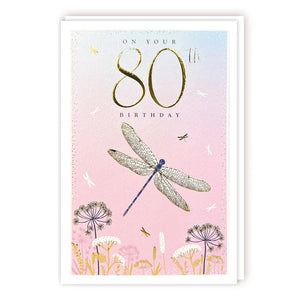 On your 80th Birthday card