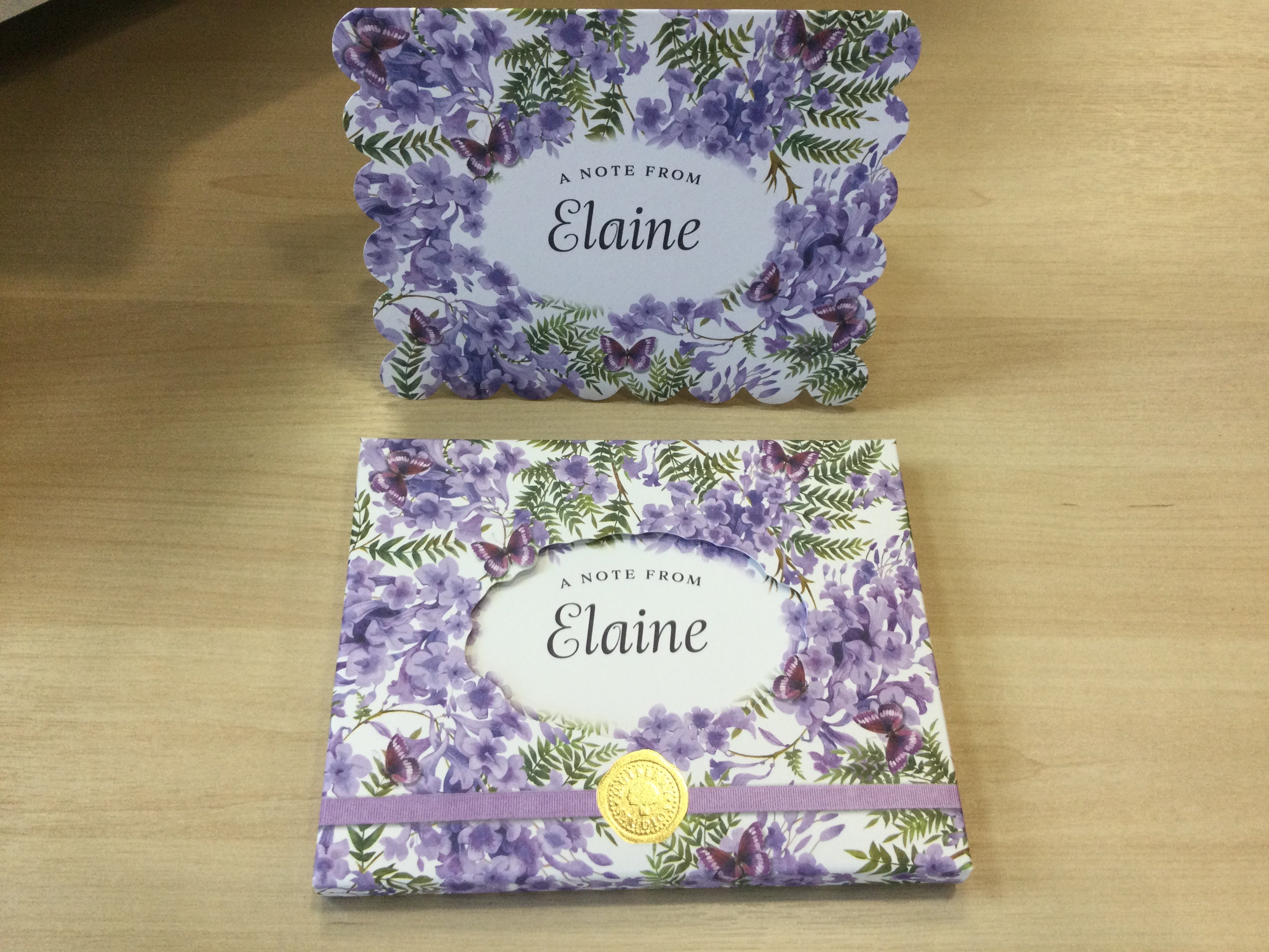 A Note from Elaine- 8 notelets
