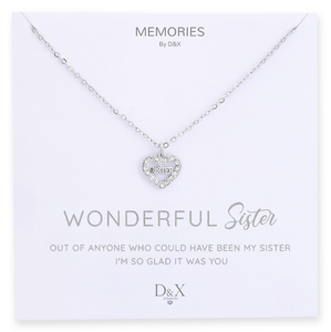 Wonderful Sister- memories necklace