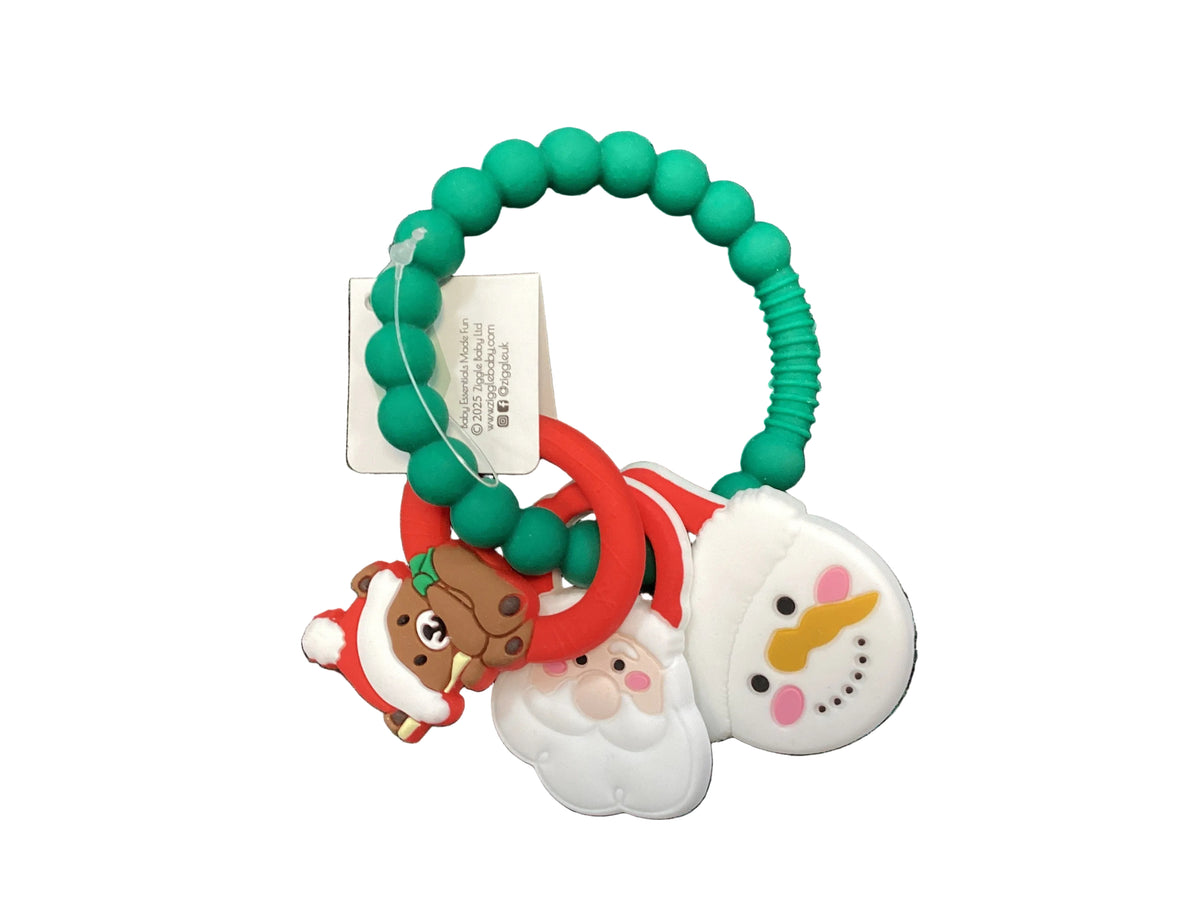 Christmas silicone teething ring