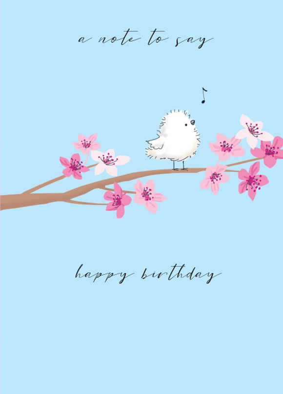 A note to say  birthday card