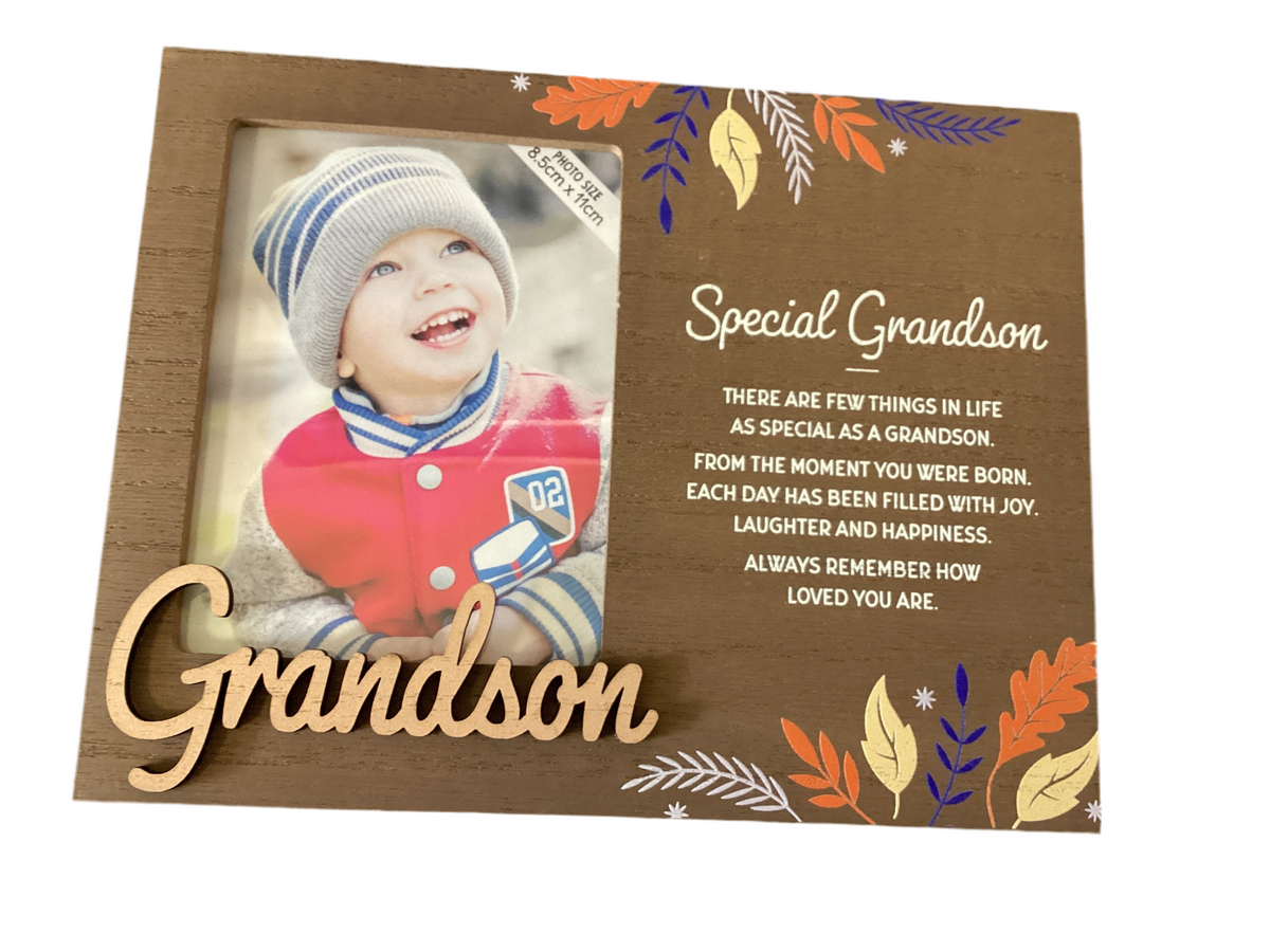 Grandson  - Personalised Kids Picture Frame