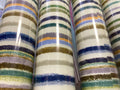Rolled Wrap Blue Stripe - 4m - Wrapping Paper