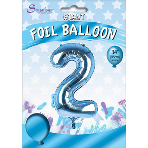 2 - 30"  Blue  helium balloon