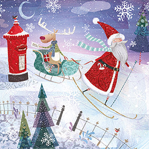 Santa & Rudolph - Pack of 6 Charity Christmas cards