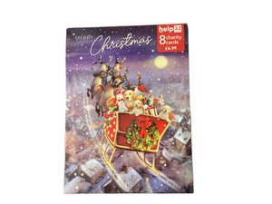 Santa and dogs - Pack of 8 Charity Christmas cards