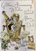 Golden anniversary Mum & Dad -Jonny Javelin card