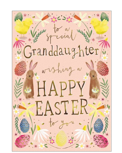 Special Granddaughter Easter card